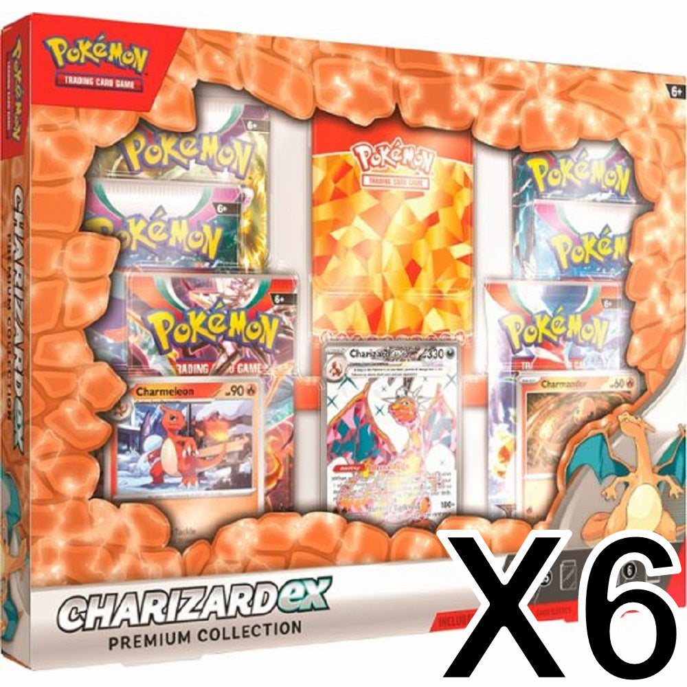 Charizard EX Premium Collection Box Case (6 boxes)