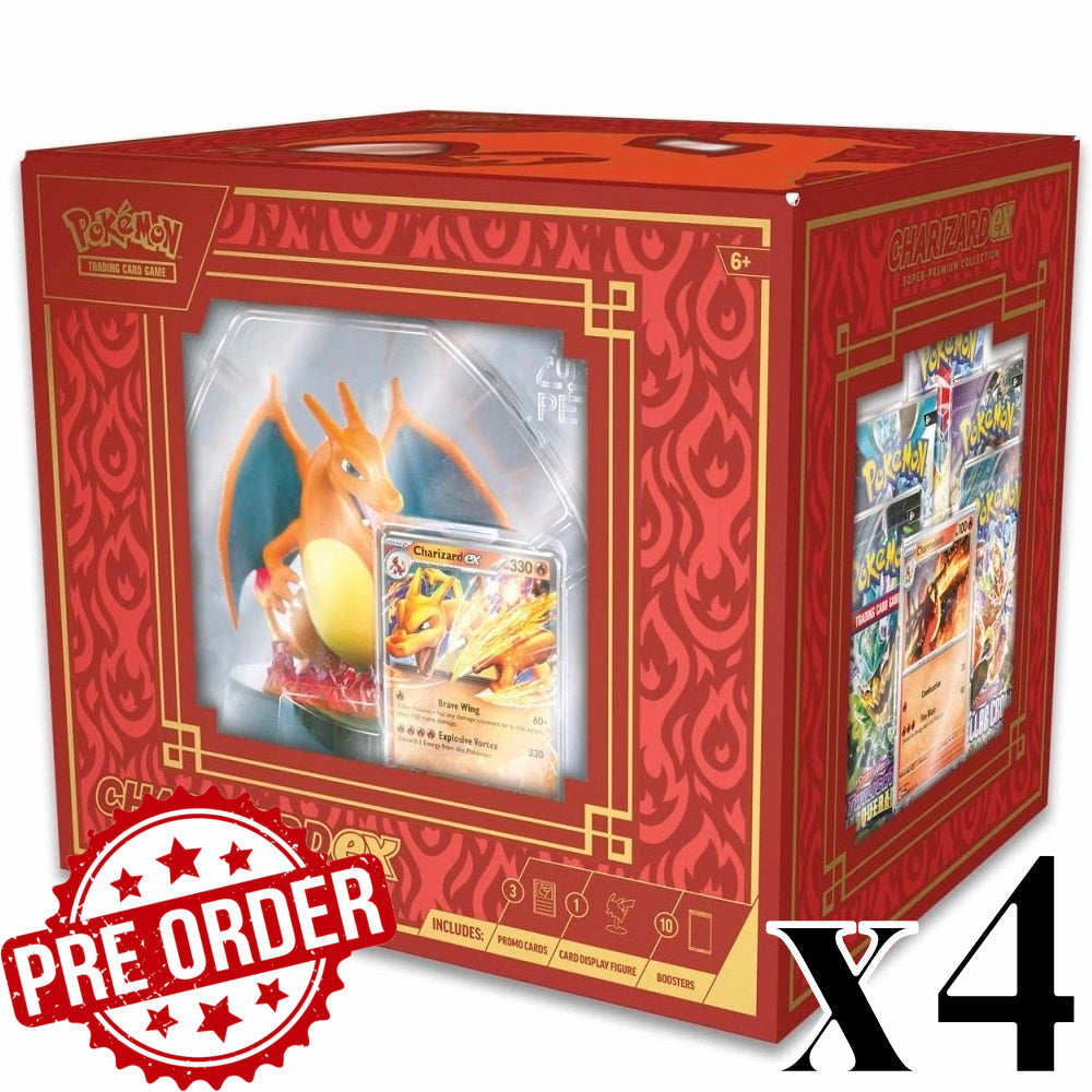 PRE-ORDER: Charizard ex Super-Premium Collection Case (4 boxes)