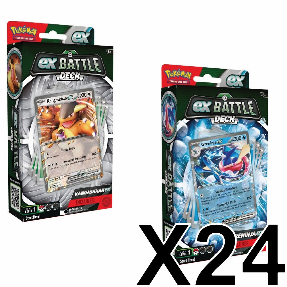 Kangaskhan ex Battle Deck & Greninja ex Battle Deck Case (4 Displays)