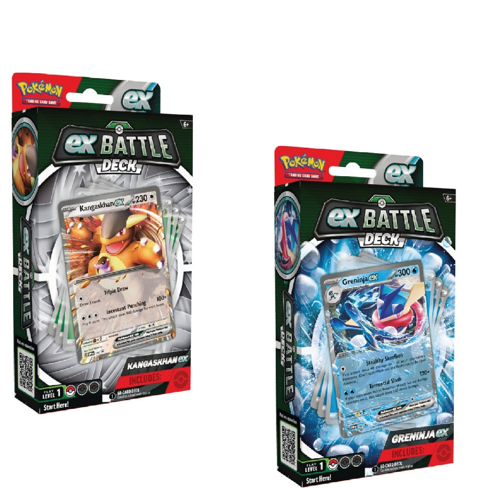 Kangaskhan ex Battle Deck & Greninja ex Battle Deck Set (2 decks)