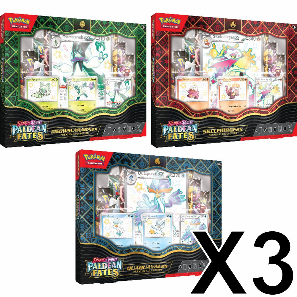 Paldean Fates ex Premium Collection Set (3 boxes)