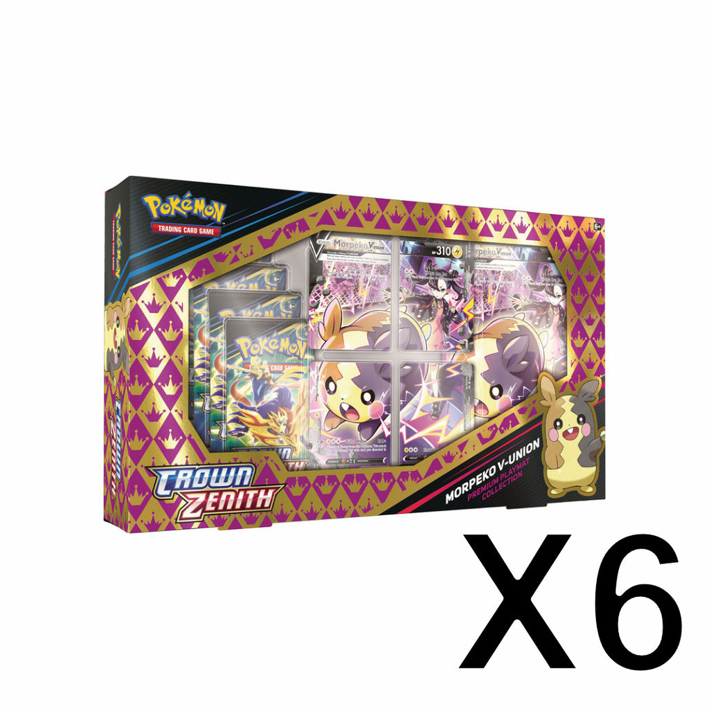 Crown Zenith Morpeko V-Union Premium Playmat Collection Box Case (6 boxes)