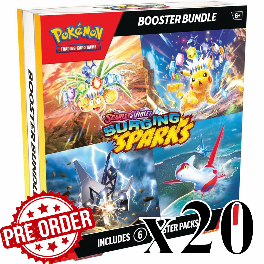 PRE-ORDER: Surging Sparks Booster Bundles Case (20 boxes)