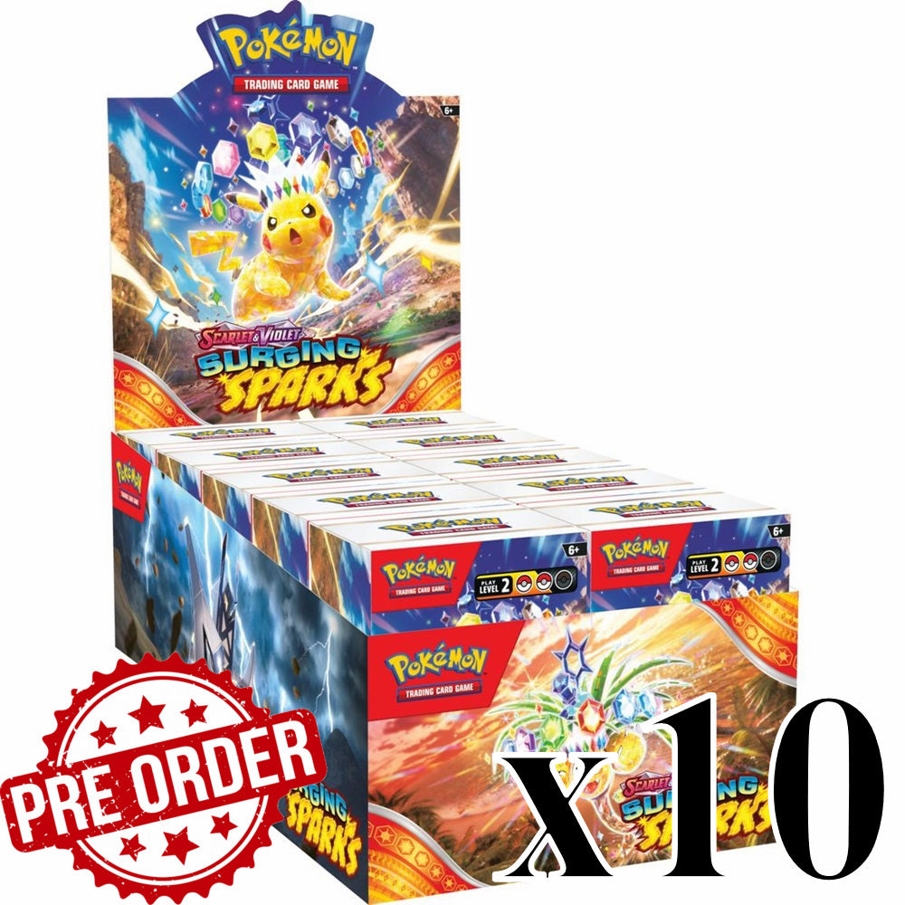 PRE-ORDER: Surging Sparks Build & Battle Deck Case (10 boxes)