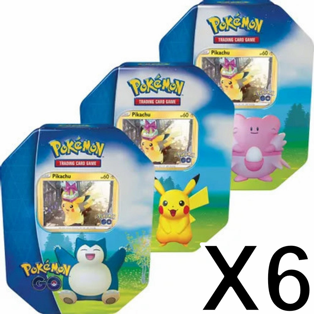 Pokemon GO Gift Tin Case (6 Tins)