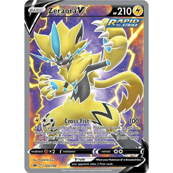 Zeraora V (Full Art) (165/198) [Sword & Shield: Chilling Reign